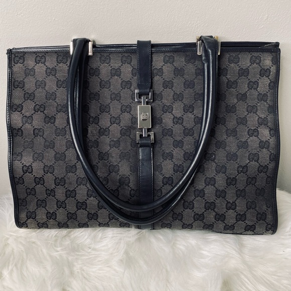 Gucci Jackie Large Tote Bag with Certificate of Authenticity Early 2000 Vintage - Picture 5 of 17